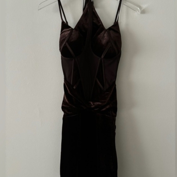 AKIRA Brown Dress Size Small - Picture 2 of 5